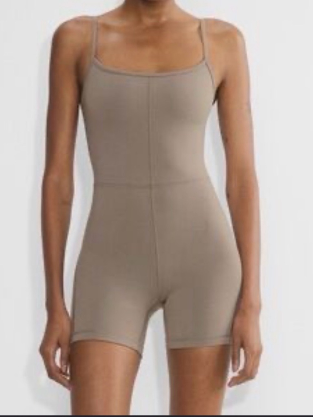 Wilfred Free Neutral Beige Tank Romper